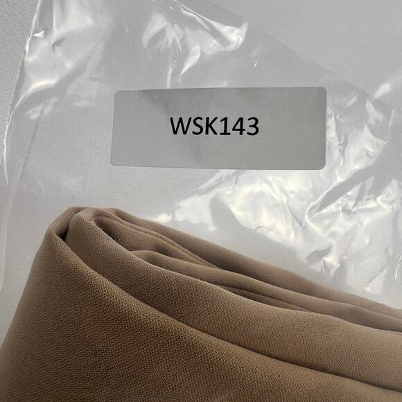 Carlisle Camel Brown Cat Scratch Stitching Pencil Skirt Knee Length Lined Size 4 - Picture 12 of 13